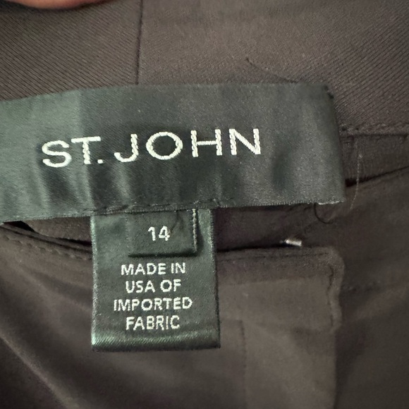 St. John Dark Brown Womem Dress Pants - Picture 2 of 6